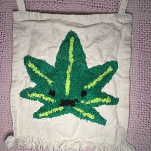 Urban Outfitters Green Leaf Tapestry